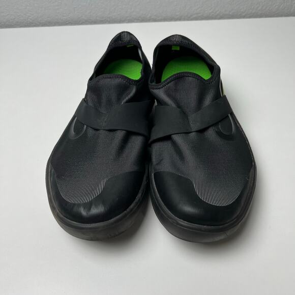 Oofos Black Oomg Fibre Low Recovery Sneakers Men\'s Size 12.5